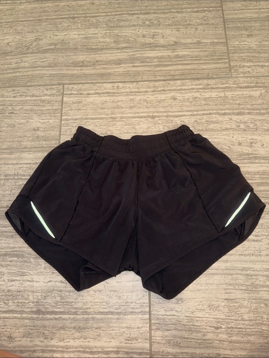 lululemon athletica Pants - lululemon athletica Black Women's Athletic Shorts with Reflective Accents